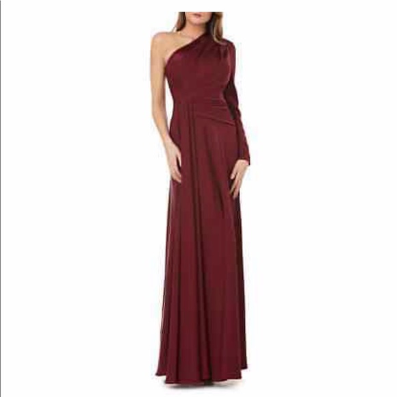 NWT Kay Unger Women’s One Shoulder Gown Dress - Picture 1 of 6